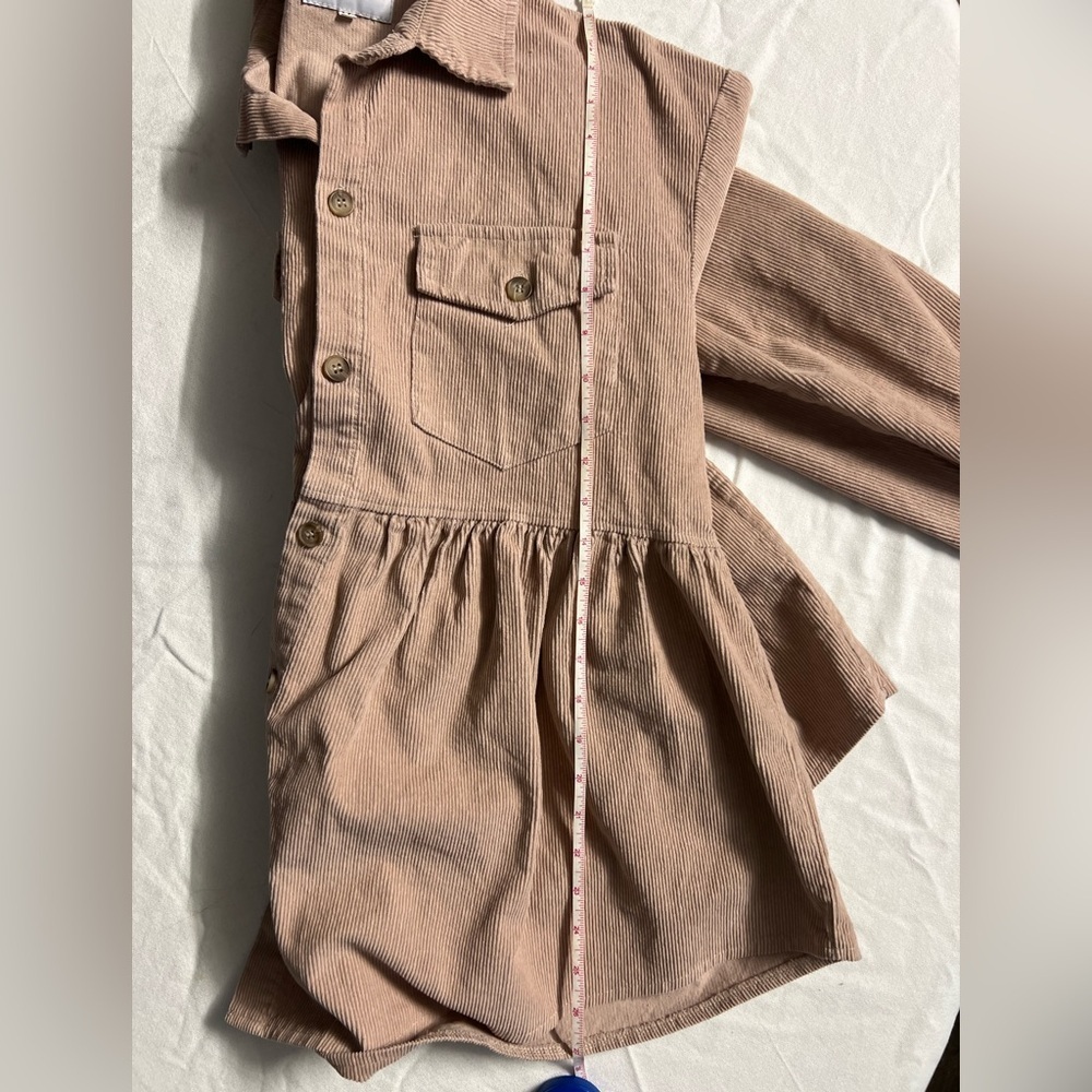 Jinzhao Corduroy Babydoll Style Buttondown - Picture 10 of 10